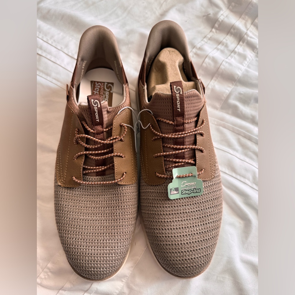 Skechers Sport Men's Brown and Tan Step-Ins